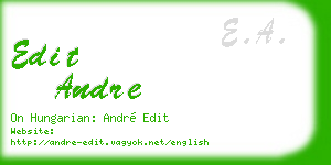 edit andre business card
